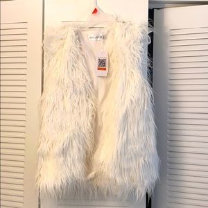 Lit up LED fluffy vest